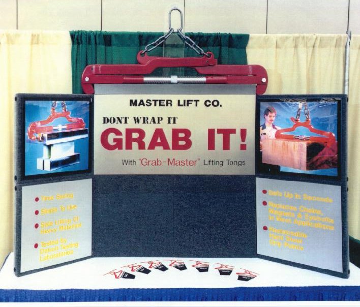 Our booth at the MATERIAL HANDLING show in Cobo Hall, Detroit MI 1994.